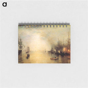 アートメモ帳-Keelmen Heaving in Coals by Night - ウィリアム ターナー Memo.