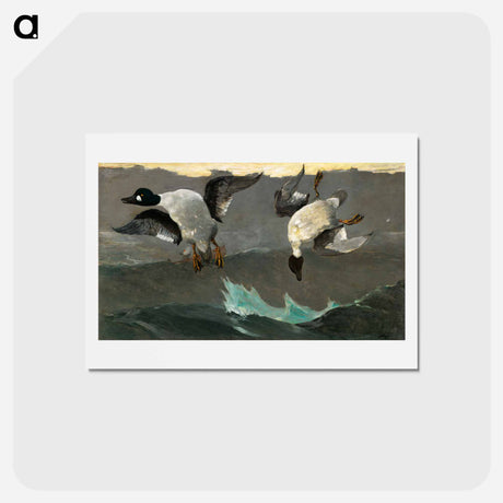 アートポストカード-Right and Left - ウィンスロー ホーマー Postcard.