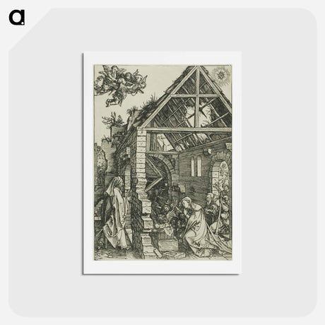 アートポストカード-The Adoration of the Shepherds - アルブレヒト デューラー Postcard.