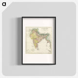 The Imperial Gazetteer of India - アンティーク地図 Poster.