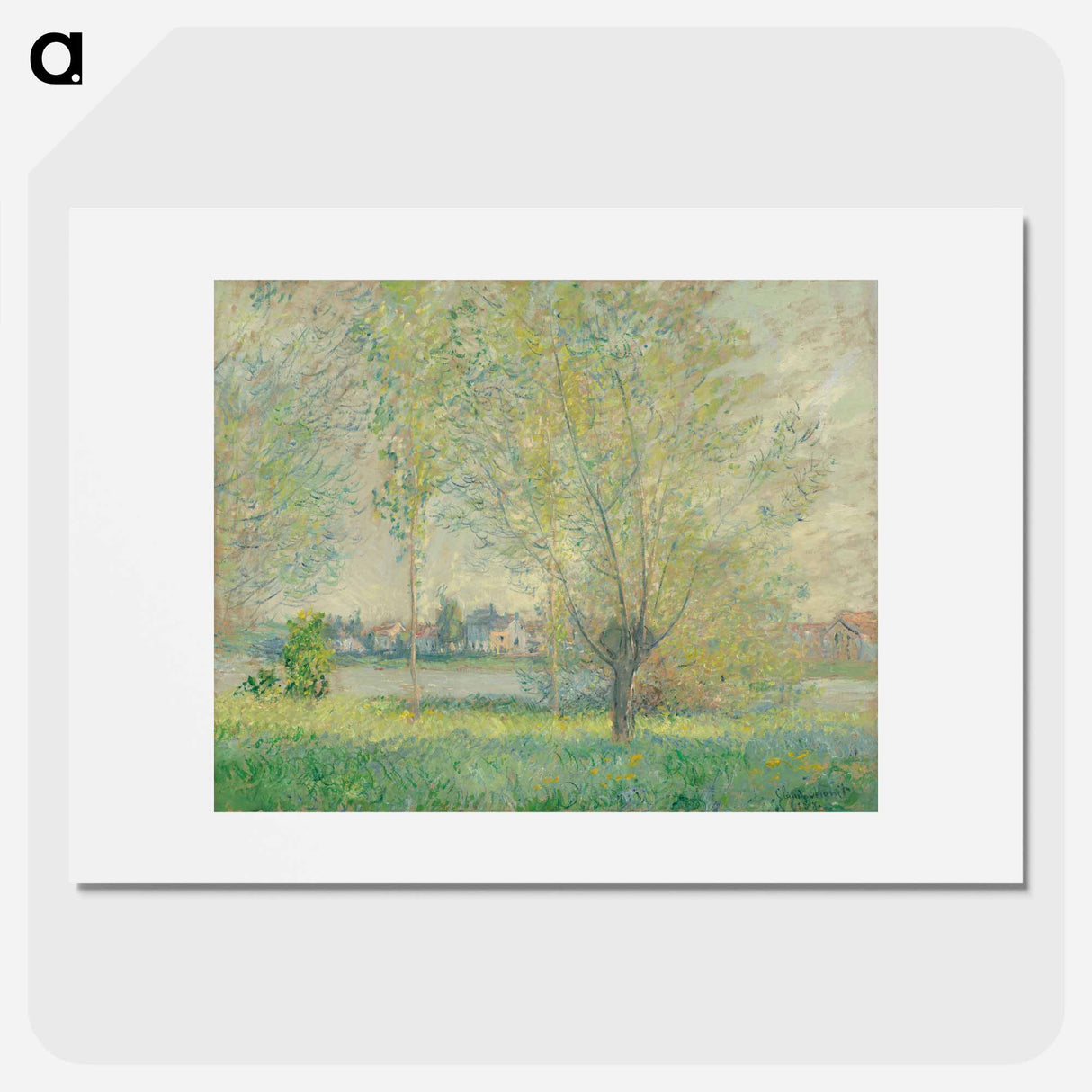 The Willows - Claude Monet Poster.