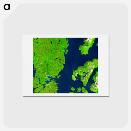 アートポストカード-Nuuk, Greenland
 - 上空からの地球 Postcard.
