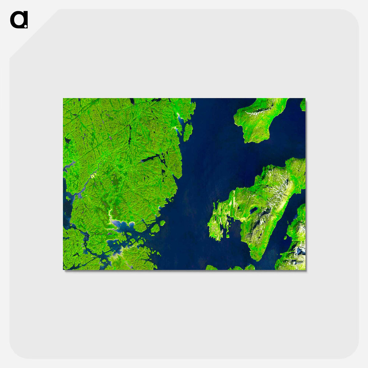 アートポストカード-Nuuk, Greenland
 - 上空からの地球 Postcard.