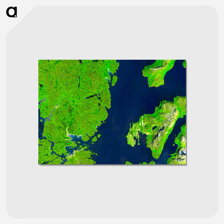 アートポストカード-Nuuk, Greenland
 - 上空からの地球 Postcard.