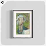 Girl Drying Herself - Edgar Degas Poster.