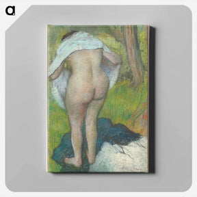 アートパネル-Girl Drying Herself - エドガー ドガ Canvas.