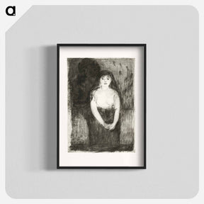 アートポスター-Study of a Model - エドヴァルド ムンク Poster.