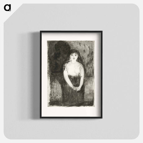 アートポスター-Study of a Model - エドヴァルド ムンク Poster.