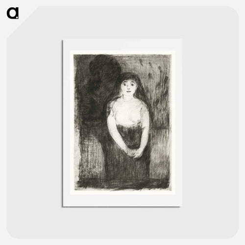 Study of a Model - エドヴァルド ムンク Postcard.