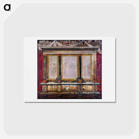 アートポストカード-Troy Triptych - エドワード バーン ジョーンズ Postcard.