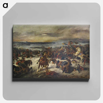 La Bataille de Nancy - ウジェーヌ ドラクロワ Canvas.
