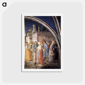 アートポストカード-St. Stephen Distributing Alms - フラ アンジェリコ Postcard.