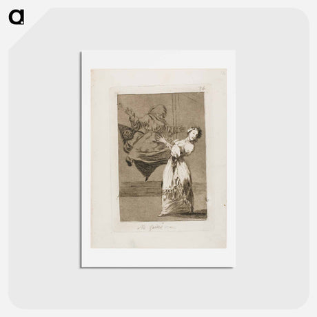 アートポストカード-Don't scream, stupid - フランシスコ デ ゴヤ Postcard.