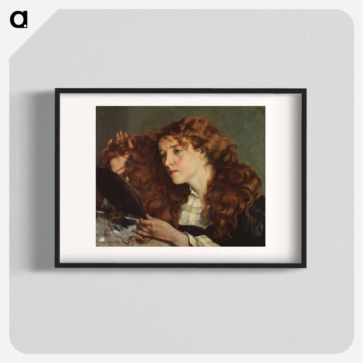 Portrait of Jo, the Beautiful Irish Girl - ギュスターヴ クールベ Poster.