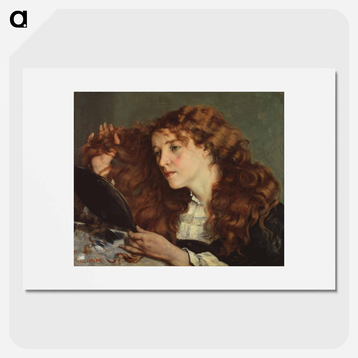 Portrait of Jo, the Beautiful Irish Girl - ギュスターヴ クールベ Poster.