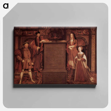 Henry VII, Elisabeth of York, Henry VIII and Jane Seymour - ハンス ホルバイン Canvas.