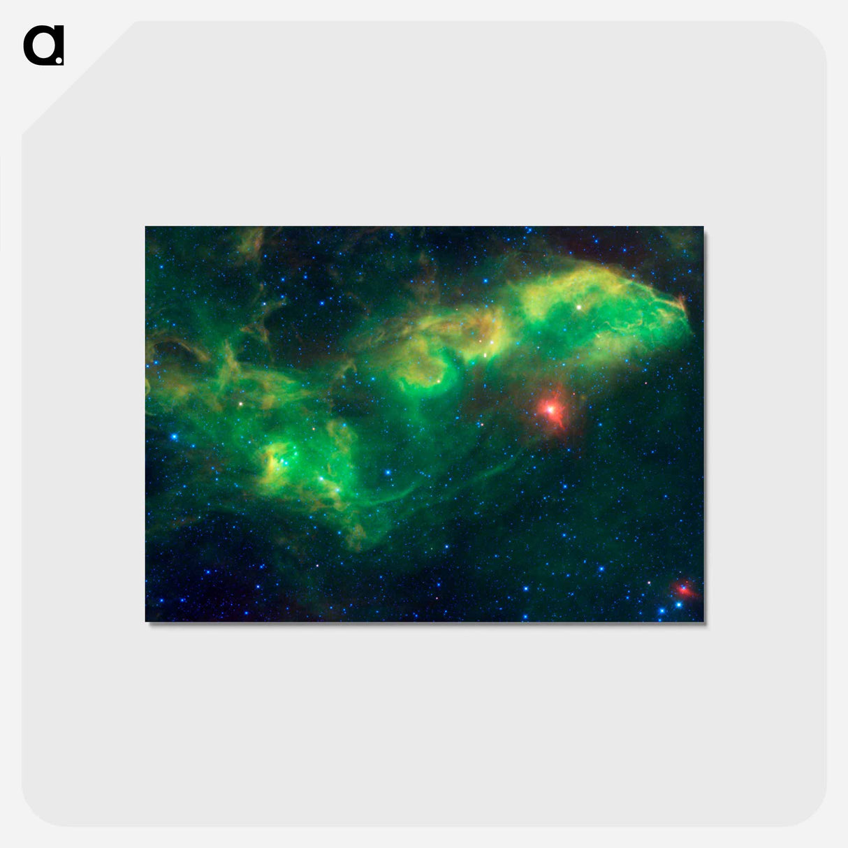 アートポストカード-Jabbah: Forehead of Scorpius
 - ハッブル画像 Postcard.