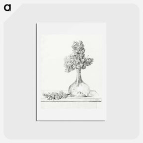 アートポストカード-Flowers in a vase - ジャン ベルナール Postcard.