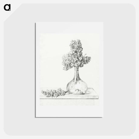 アートポストカード-Flowers in a vase - ジャン ベルナール Postcard.