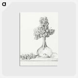 アートポストカード-Flowers in a vase - ジャン ベルナール Postcard.