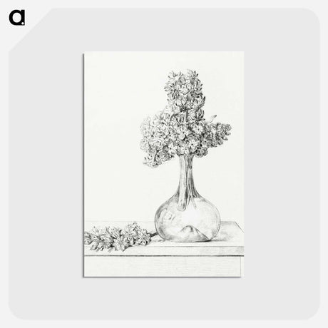 アートポストカード-Flowers in a vase - ジャン ベルナール Postcard.