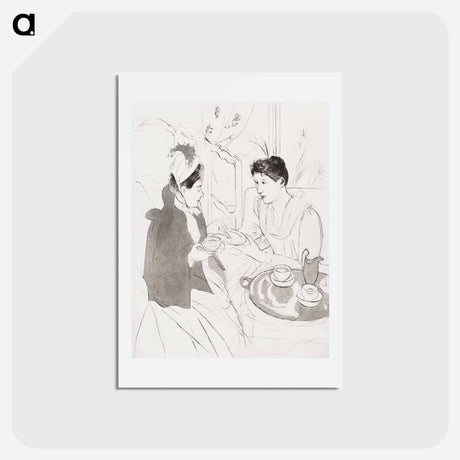 アートポストカード-Afternoon Tea Party - メアリー カサット Postcard.