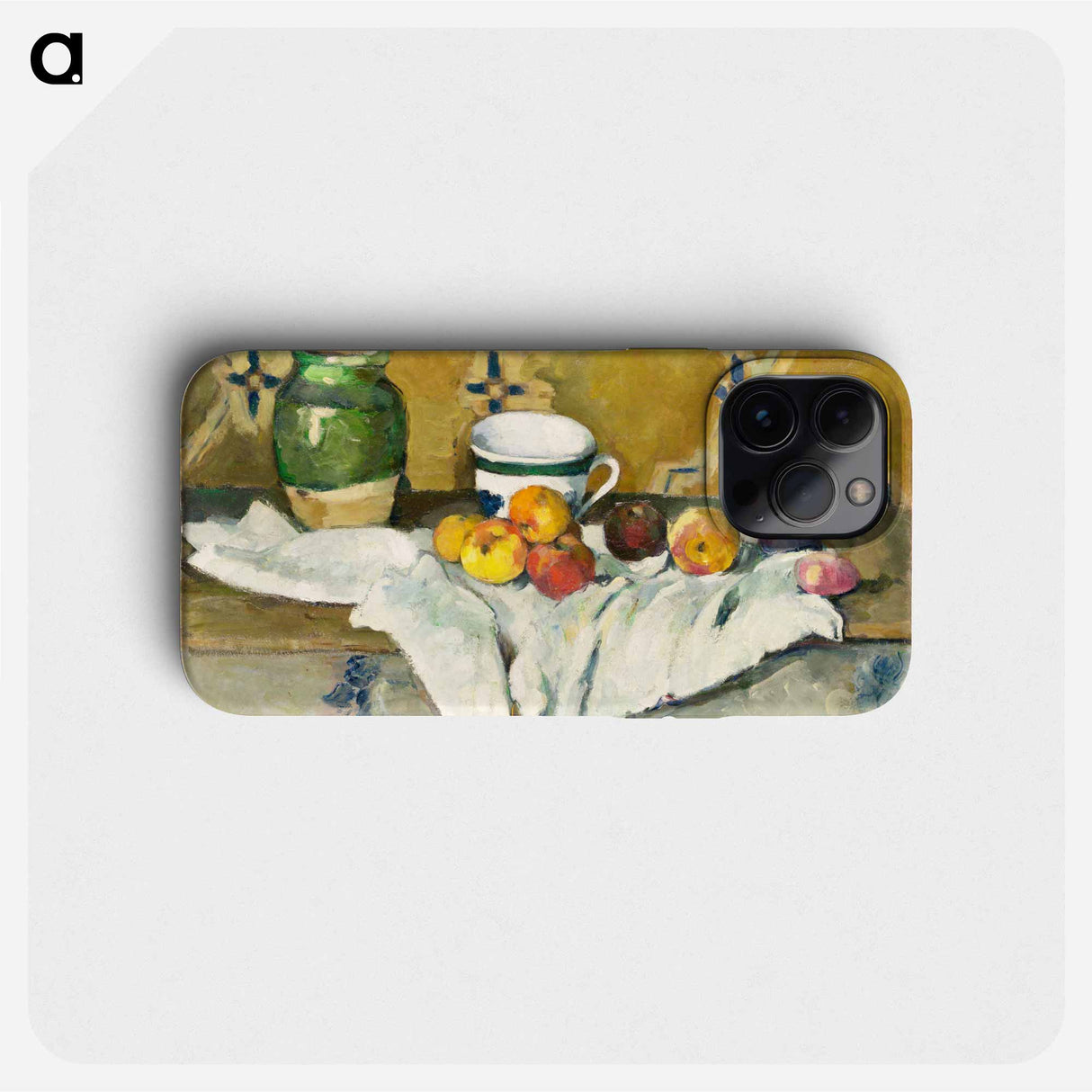 Still Life with Jar, Cup, and Apples - ポール セザンヌ Phone Case.