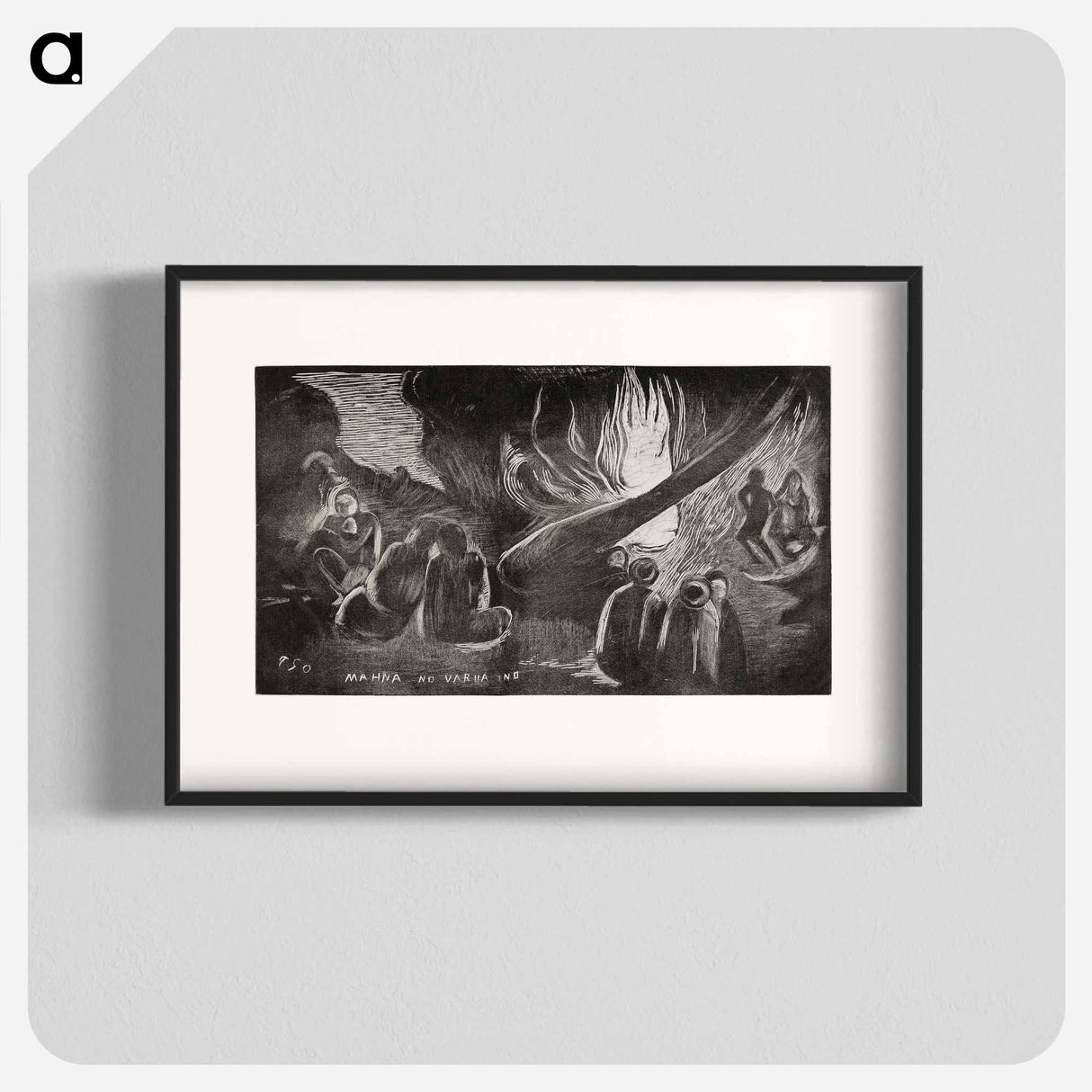 The Devil Speaks - ポール ゴーギャン Poster.