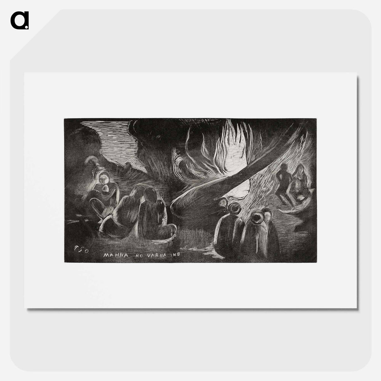 The Devil Speaks - ポール ゴーギャン Poster.