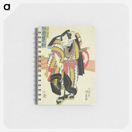 アートメモ帳-Actor Bando Minosuke as the Wrestler Akitsushima Kuniemon
 - 歌川 国貞 Memo.