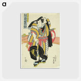アートポストカード-Actor Bando Minosuke as the Wrestler Akitsushima Kuniemon
 - 歌川 国貞 Postcard.