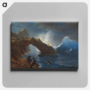 アートパネル-Seals on the Rocks - アルバート ビアスタット Canvas.