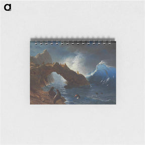 アートメモ帳-Seals on the Rocks - アルバート ビアスタット Memo.