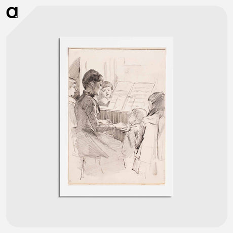 アートポストカード-(unknown) part of a sketchbook - アルバート エーデルフェルト Postcard.