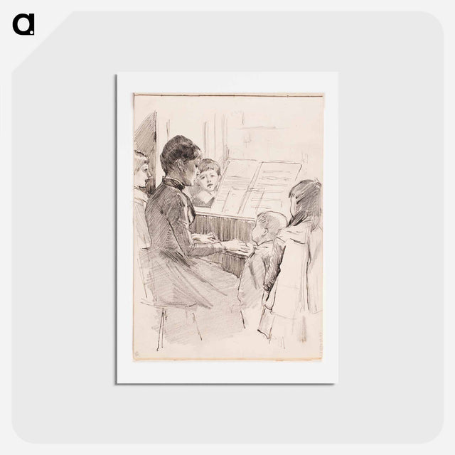 アートポストカード-(unknown) part of a sketchbook - アルバート エーデルフェルト Postcard.