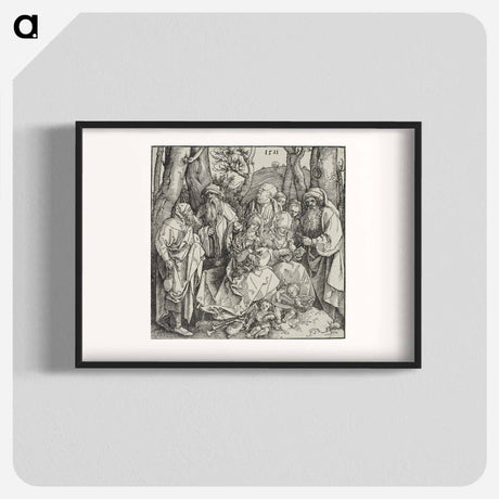 アートポスター-The Holy Kinship and Two Musical Angels - アルブレヒト デューラー Poster.