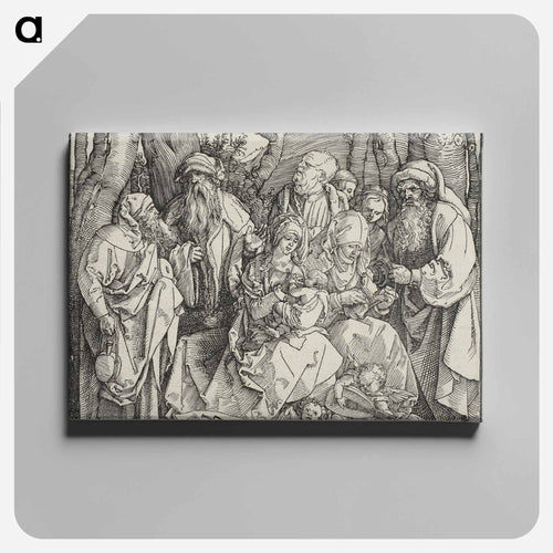 The Holy Kinship and Two Musical Angels - アルブレヒト デューラー Canvas.