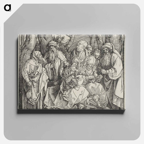 The Holy Kinship and Two Musical Angels - アルブレヒト デューラー Canvas.
