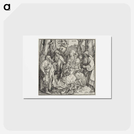 アートポストカード-The Holy Kinship and Two Musical Angels - アルブレヒト デューラー Postcard.