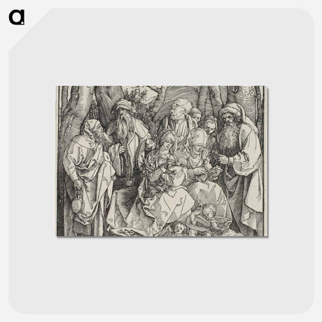 アートポストカード-The Holy Kinship and Two Musical Angels - アルブレヒト デューラー Postcard.