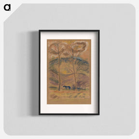 アートポスター-Landscape with waggoner - アーノルド ピーター ワイズ クビンチャン Poster.