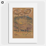 Landscape with waggoner - アーノルド ピーター ワイズ クビンチャン Poster.