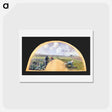 アートポストカード-Fan Mount: The Cabbage Gatherers - カミーユ ピサロ Postcard.