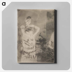 アートパネル-A Singer - エドガー ドガ Canvas.