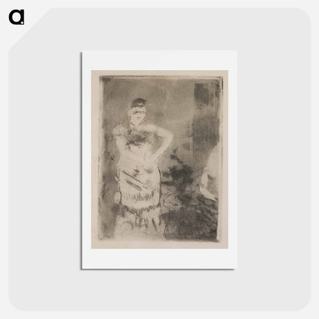 アートポストカード-A Singer - エドガー ドガ Postcard.