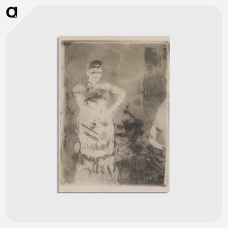 アートポストカード-A Singer - エドガー ドガ Postcard.