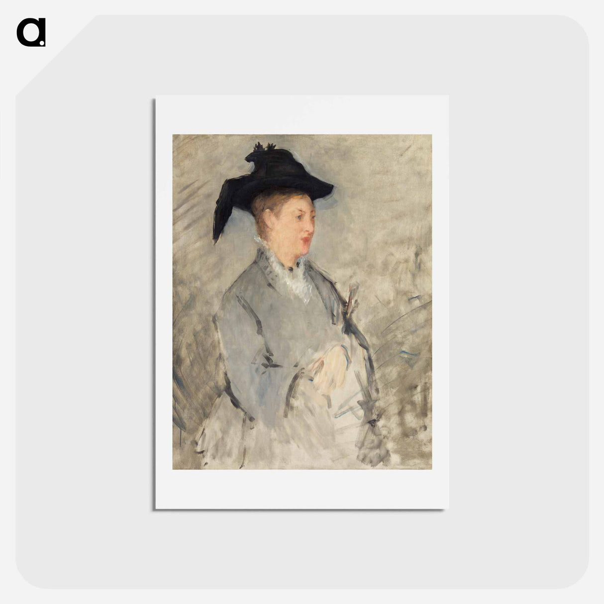 アートポストカード-Madame Édouard Manet - エドゥアール マネ Postcard.