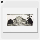 アートポスター-The Garden in Front of Dr. Linde’s House - エドヴァルド ムンク Poster.