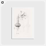 アートポストカード-Sketchbook of Byzantine and Romanesque Decoration - エドワード バーン ジョーンズ Postcard.