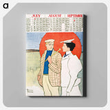 アートパネル-Vintage calendar print by Edward Penfield - エドワード ペンフィールド Canvas.